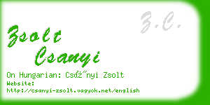zsolt csanyi business card